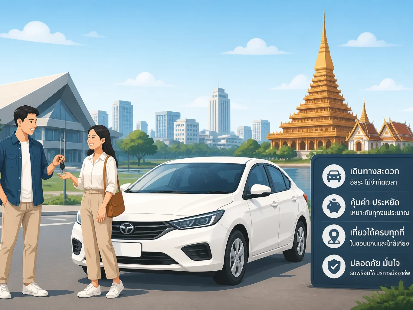 ข้อดีของการเช่ารถในขอนแก่น